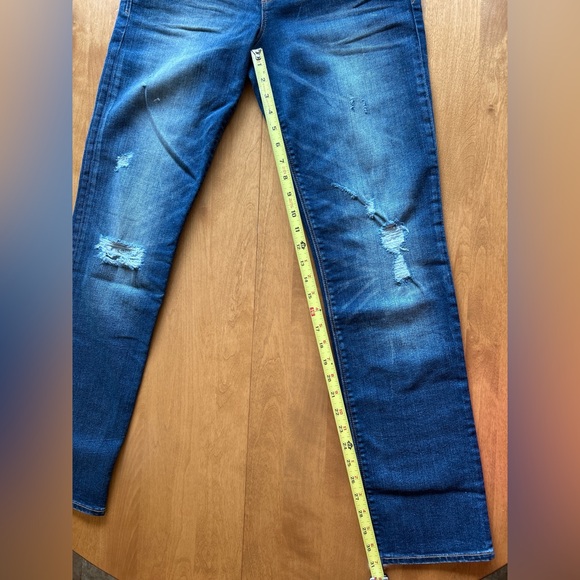 GAP Real Straight Distressed Jeans Women’s Size 29 Regular, Thunderstruck - Picture 6 of 8